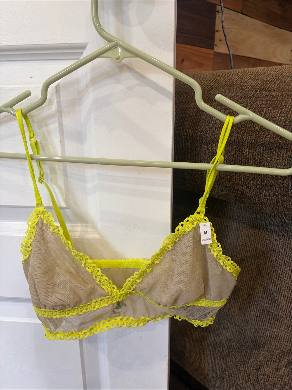PINK WINK UNLINED FRUIT CHARM BRALETTE LEMON LIME